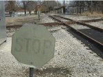  Faded Stop Sign for Eastbound Trains